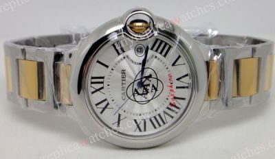 NEW MODEL TWO-TONE CARTIER BALLON BLEU WATCH